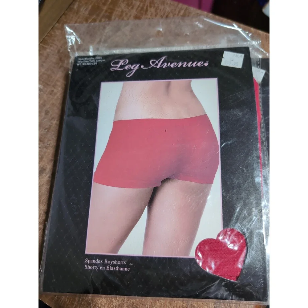 XX 400761 Leg Avenue Red Spandex Boyshorts 90-160 lbs. ( 1 Pair )